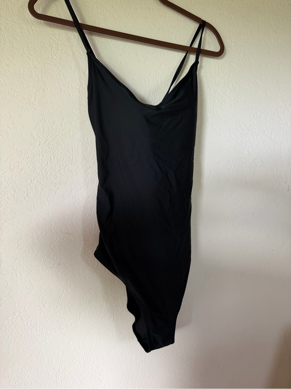 Aerie Black Laceup Swimsuit